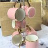 6 pc Ceramic mugs set