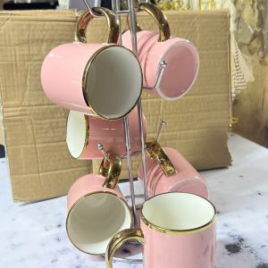 6 pc Ceramic mugs set