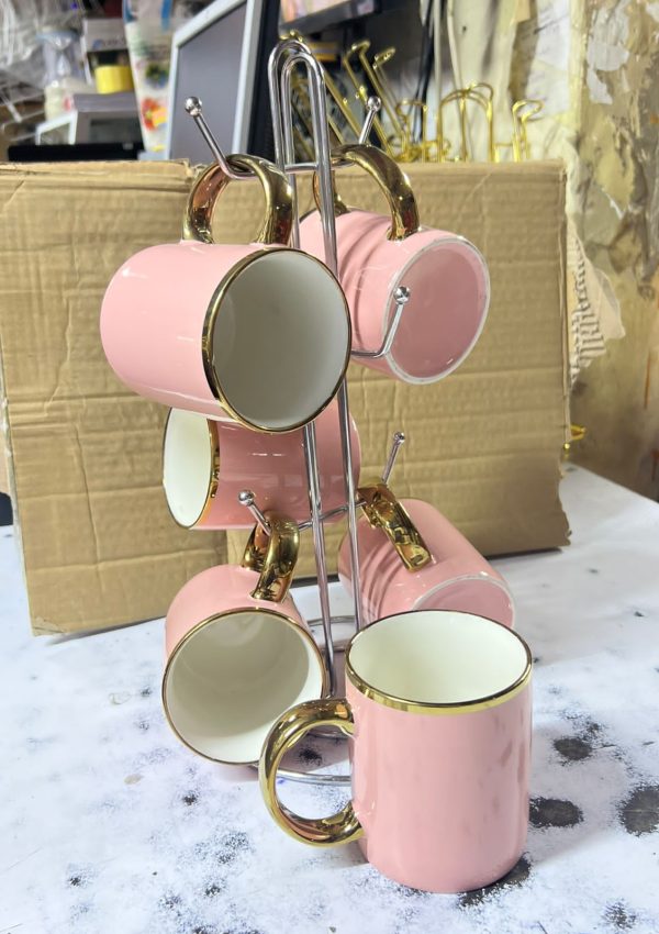 Ceramic Mugs set 6 pc Ceramic mugs set