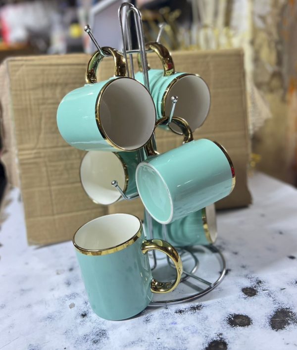 Green ceramic mugs Green ceramic coffee mugs