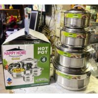 Happy-Home-4pcs-Hotpot.jpg Happy Home 4 pcs Hotpots Stainless steel Serving Hot Pot