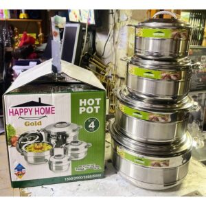 Happy-Home-4pcs-Hotpot.jpg Happy Home 4 pcs Hotpots Stainless steel Serving Hot Pot